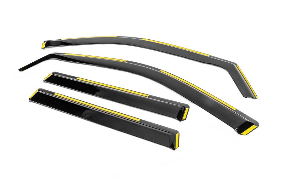 Jeep Grand Cherokee WK2 2010–2021 In-channel raamdeflectoren Niken Luxury (4 stuks) Foto 2