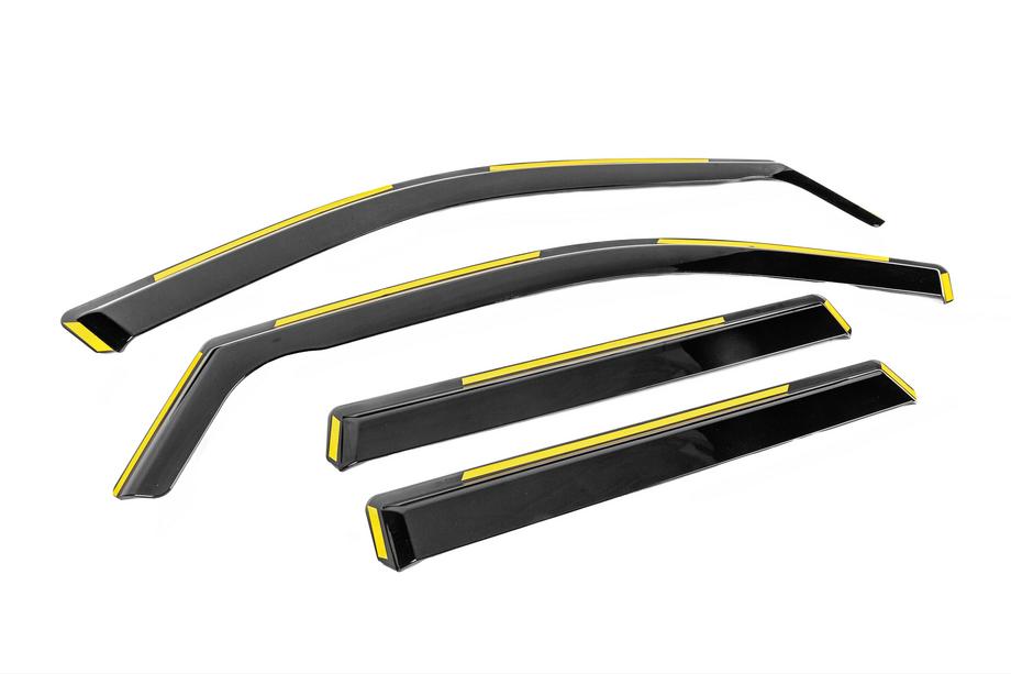 Jeep Grand Cherokee WK2 2010–2021 In-channel raamdeflectoren Niken Luxury (4 stuks) Foto 3