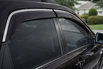 Kia Sportage 2004–2010 Windschermen met chromen sierlijst Niken Luxury (4 stuks) foto 1
