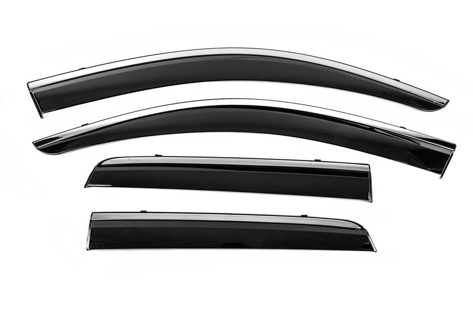 Mitsubishi ASX 2010–2023 Windschermen met chromen sierlijst Niken Luxury (4 stuks) Image