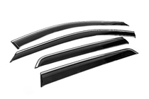 Nissan Pathfinder R53 2021– Windschermen met chromen sierlijst Niken Luxury (4 stuks) foto 3