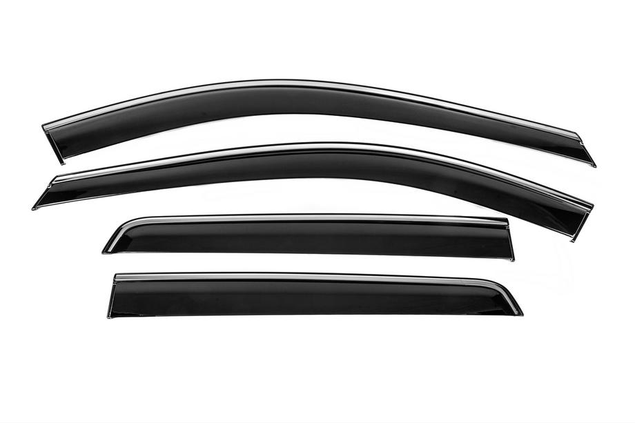 Nissan Pathfinder R53 2021– Windschermen met chromen sierlijst Niken Luxury (4 stuks) Image