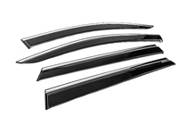 Peugeot 5008 2016–2023 Windschermen met chromen sierlijst Niken Luxury (4 stuks) foto 3