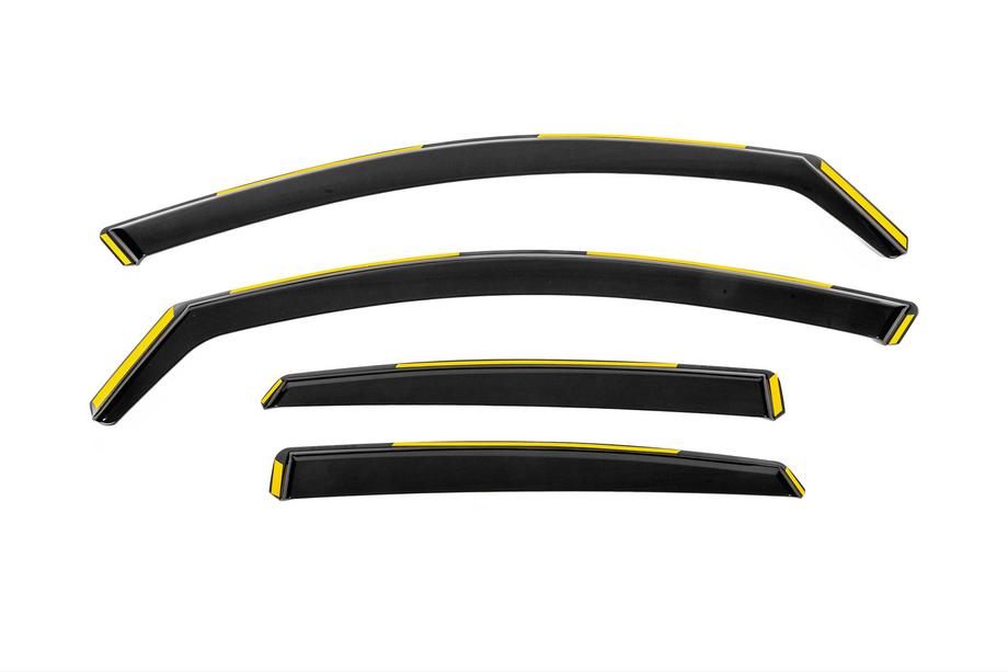 Audi A6 C7 2011–2017 In-channel raamdeflectoren Niken Luxury (Sedan, 4 stuks) Image