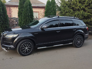 Audi Q7 2005–2015 Dakdragers (dwarsbalken) voor geïntegreerde dakrails Skybar V2 120 cm (2 stuks) Grijs foto 4