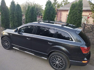 Audi Q7 2005–2015 Dakdragers (dwarsbalken) voor geïntegreerde dakrails Skybar V2 120 cm (2 stuks) Grijs foto 5