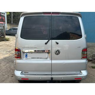 RVS sierlijst boven kenteken voor openslaande achterdeuren Volkswagen T5 Transporter 2003–2010 foto 4