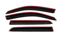 Toyota Hilux 2006–2015 Raamwinddeflectoren met chroomlijst Niken Luxury (2011-2015, 4 stuks) foto 4