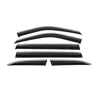 Raamwindschermen met chromen sierlijst Niken Luxury (6 stuks)