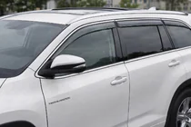 Toyota Highlander 2013–2019 Raamwindschermen met chromen sierlijst Niken Luxury (6 stuks) foto 1