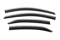 Toyota Corolla 2013–2019 Windschermen met chromen sierlijst Niken Luxury (4 stuks) foto 2