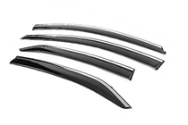 Toyota Corolla 2013–2019 Windschermen met chromen sierlijst Niken Luxury (4 stuks) foto 3