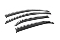 Toyota Corolla 2007–2013 Windschermen met chromen sierlijst Niken Luxury (4 stuks) foto 3