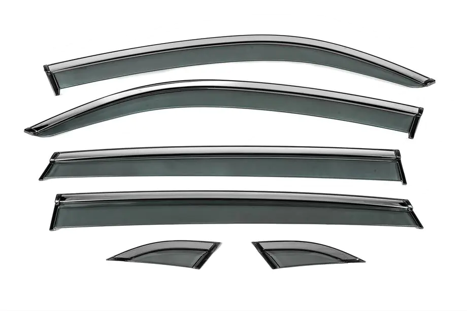 Volkswagen Atlas (Terramont) 2016– Zijraamwindschermen met chromen sierlijst Niken Luxury (voor Terramont X, 6-delig) Image
