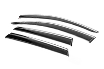 Volkswagen Touareg 2010–2018 Windschermen met chromen sierlijst Niken Luxury (4 stuks) foto 2