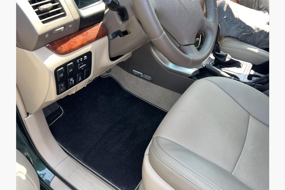 Toyota Land Cruiser Prado 120 2002–2009 Deluxe stoffen automatten (3 rijen, zwart) Image