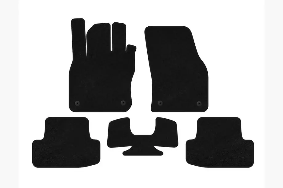Audi Q2 2016– Textiele automatten Deluxe (Zwart) Image