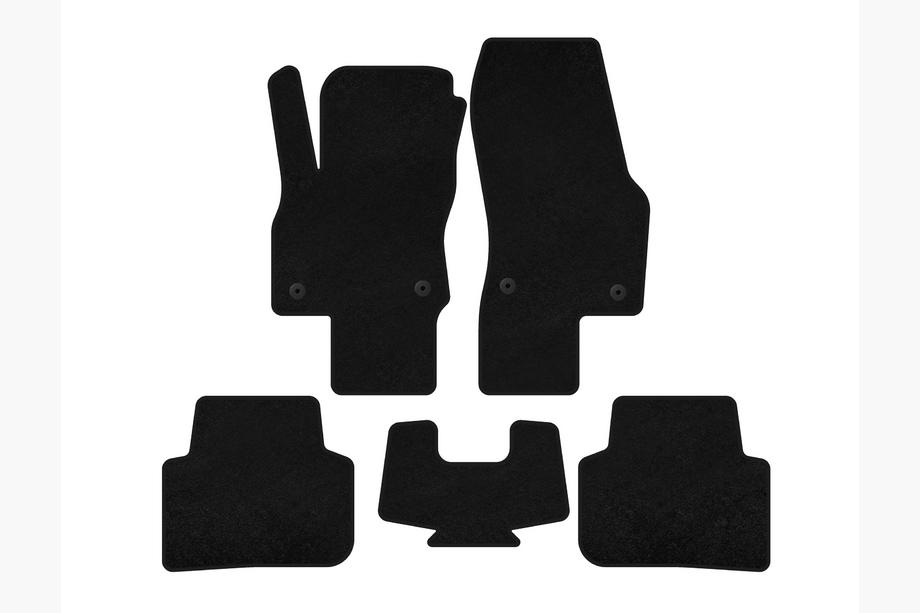 Audi Q3 2019–2025 Textiele automatten Deluxe (Zwart) Image