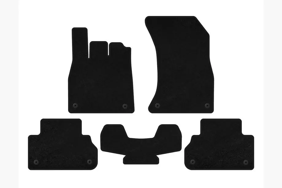 Audi Q5 2017–2025 Textiele automatten Deluxe (Zwart) Image