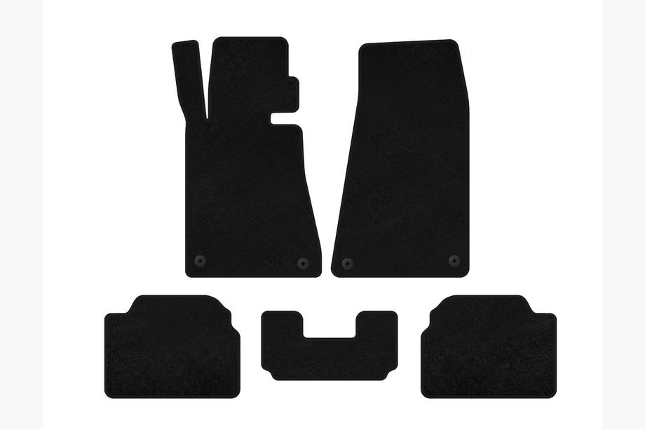 BMW 5 Serie E34 1988–1995 Deluxe textielmatten (Zwart) Image