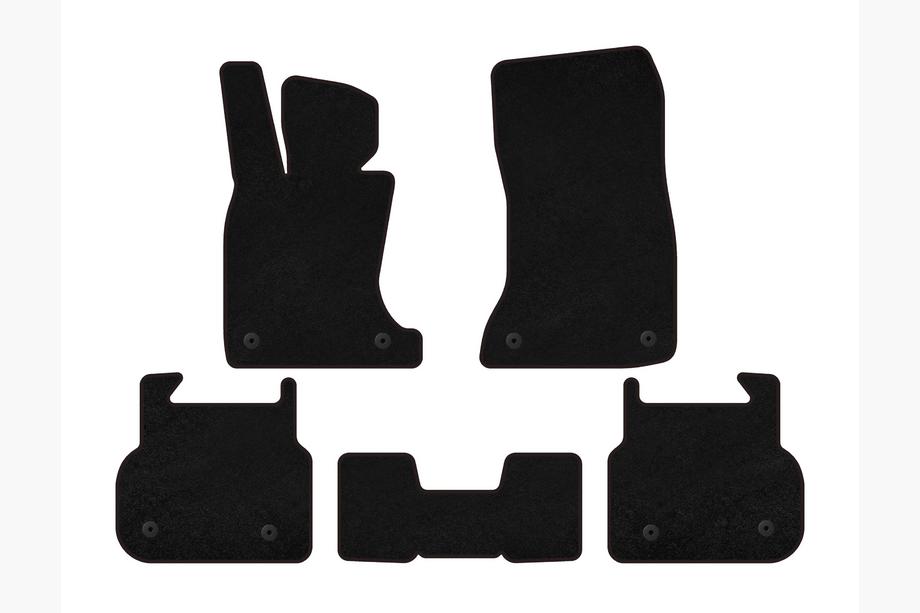 BMW 7 Serie F01/F02 2008–2015 Textiele matten Deluxe (voor F01, zwart) Image