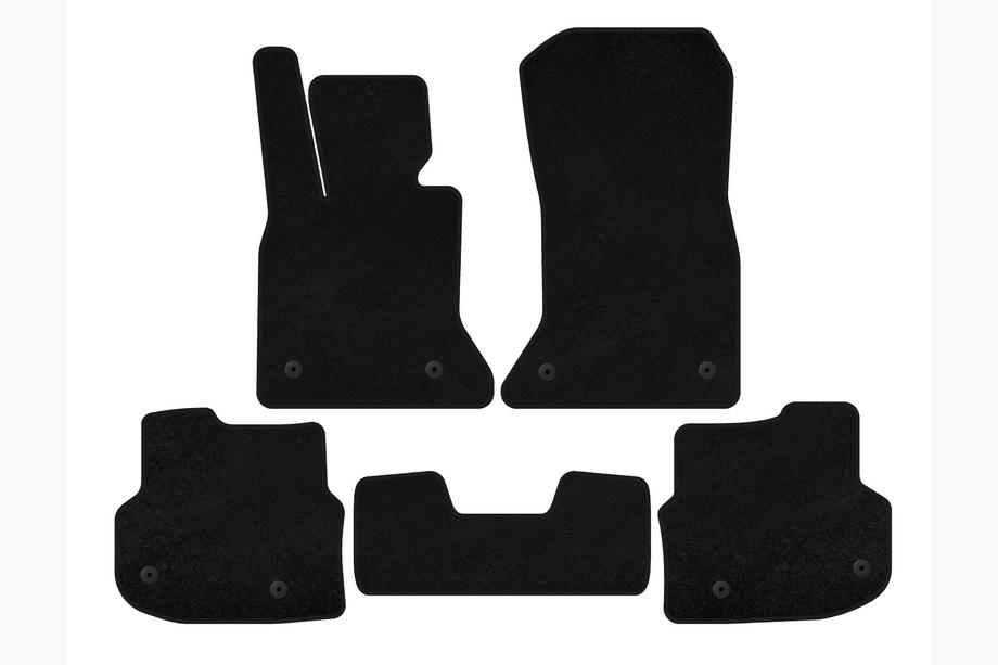 BMW 5 Serie F10/F11 2010–2016 Deluxe textielen automatten (2010-2013, zwart) Foto 1