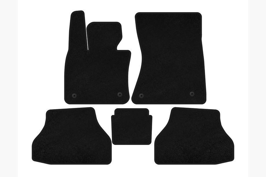 BMW X6 E71 2008–2014 Deluxe V-2 textiel automatten (Zwart) Image