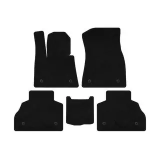 Deluxe textiele vloermatten (2 rijen, zwart) foto 1