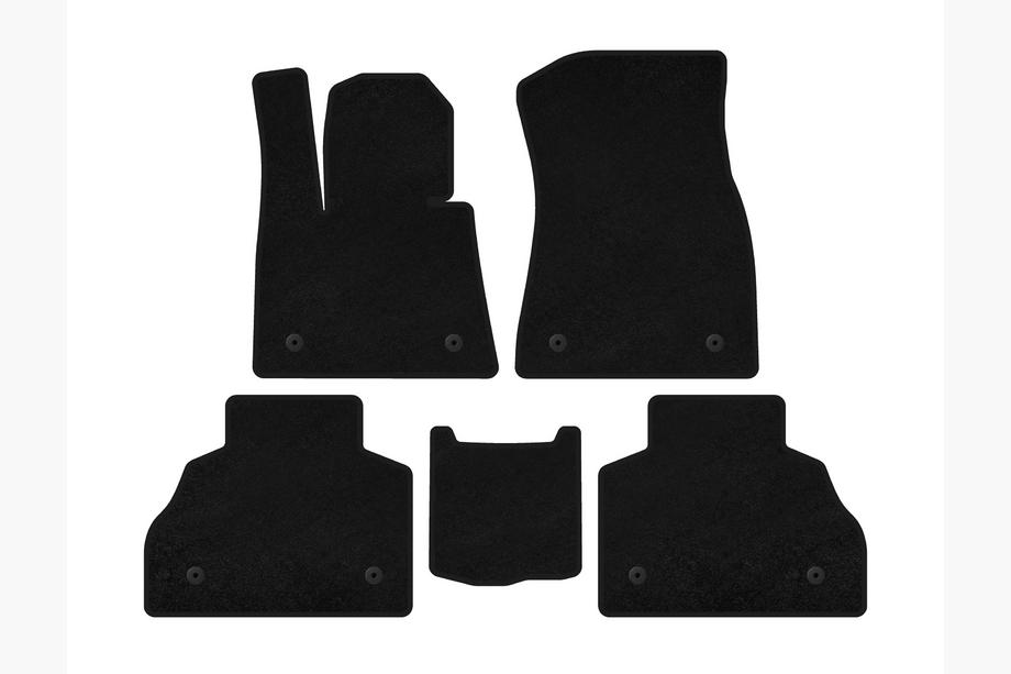 BMW X7 G07 2019– Deluxe textiele vloermatten (2 rijen, zwart) Image