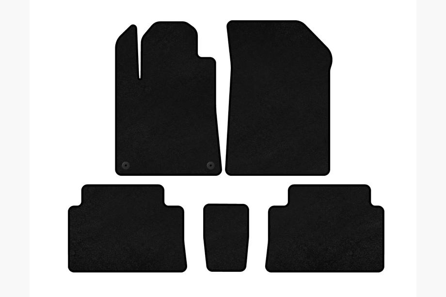 Citroen C-5 2001–2008 Textiele automatten Deluxe (Zwart) Image
