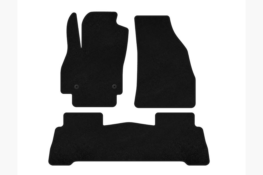 Fiat Fiorino/Qubo 2008–2024 Deluxe textielen automatten (Voor Fiorino, Zwart) Foto 1