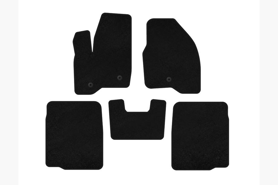 Ford Explorer 2011–2019 Deluxe stoffen automatten (2 rijen, 2011-2015, zwart) Image