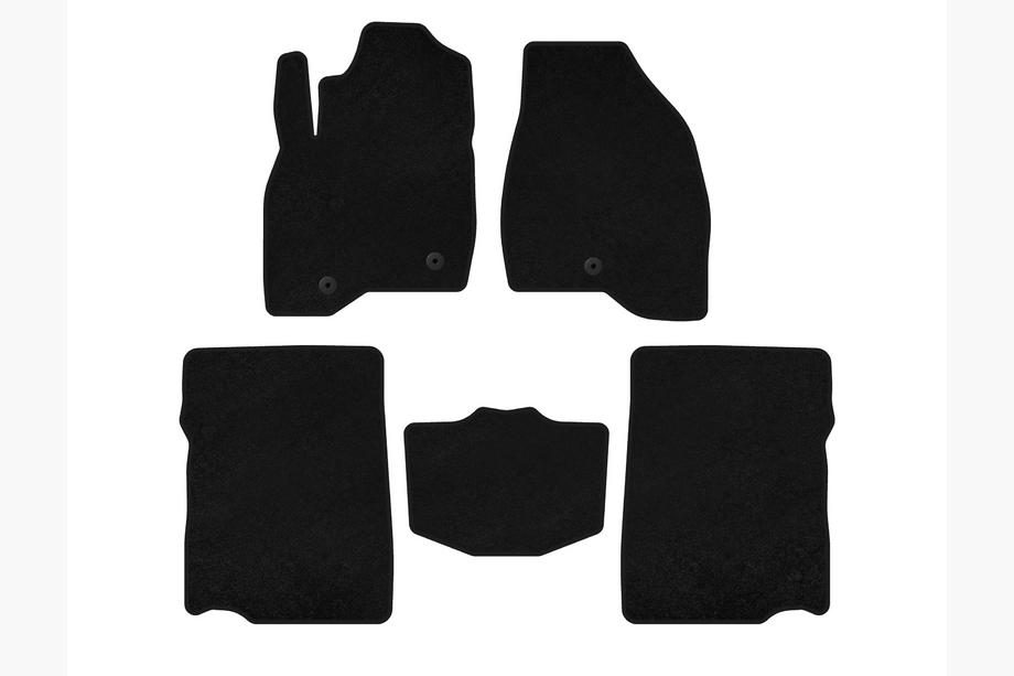 Ford Explorer 2011–2019 Deluxe textiele automatten (2017-2019, 2e rij, 7-zits, zwart) Image