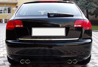 Audi A3 2012–2020 Kofferbakrand (RVS) foto 4