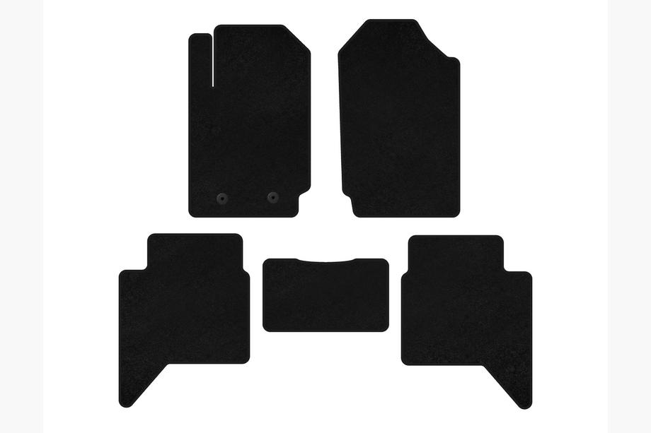 Ford Ranger 2011–2022 Textiele automatten Deluxe (Zwart) Image