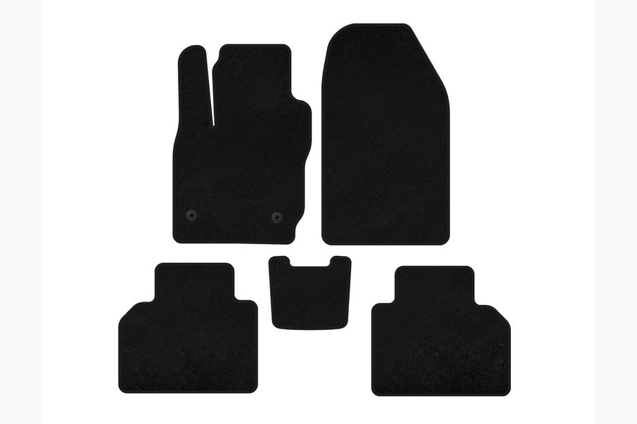 Ford Courier 2014–2023 Textiele automatten Deluxe (Zwart) Image