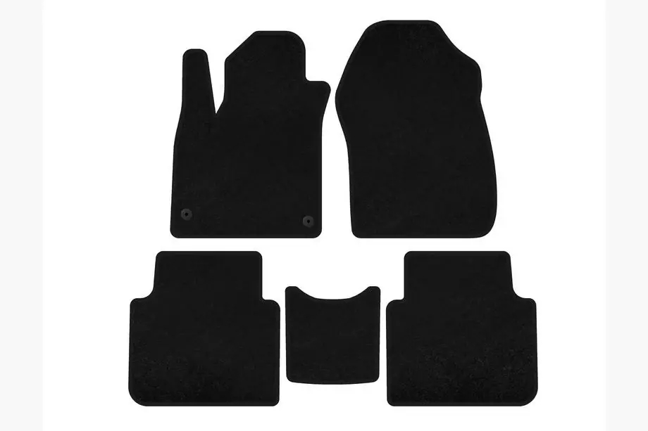 Honda CRV 2017–2022 Textiele automatten Deluxe (7-zitter, zwart, 2020-2022) Image