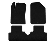 Hyundai I-10 2014–2017 Deluxe textielen automatten (HB, zwart) foto 1