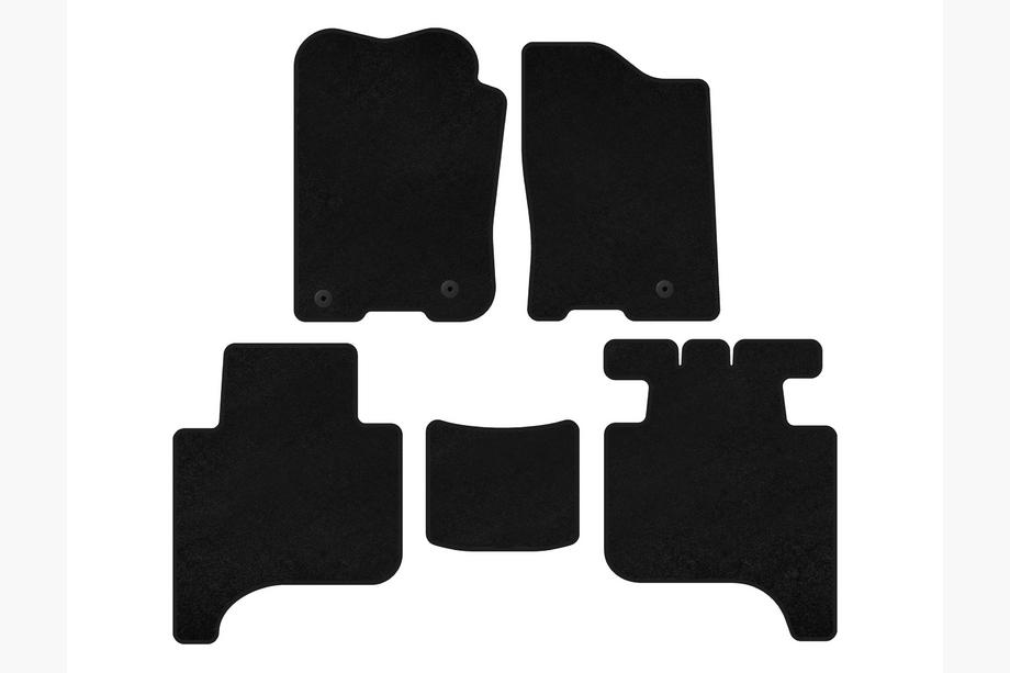 Infiniti QX56 2004–2010 Deluxe textiel automatten (2 rijen, 2004-2008, Zwart) Image