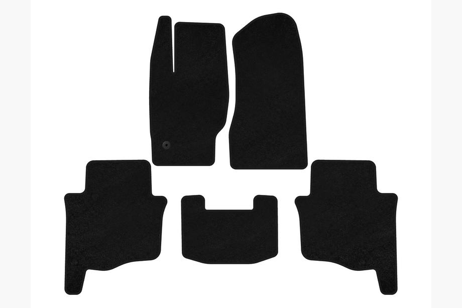 Jeep Grand Cherokee WK 2004–2010 Textiele automatten Deluxe (Zwart) Image