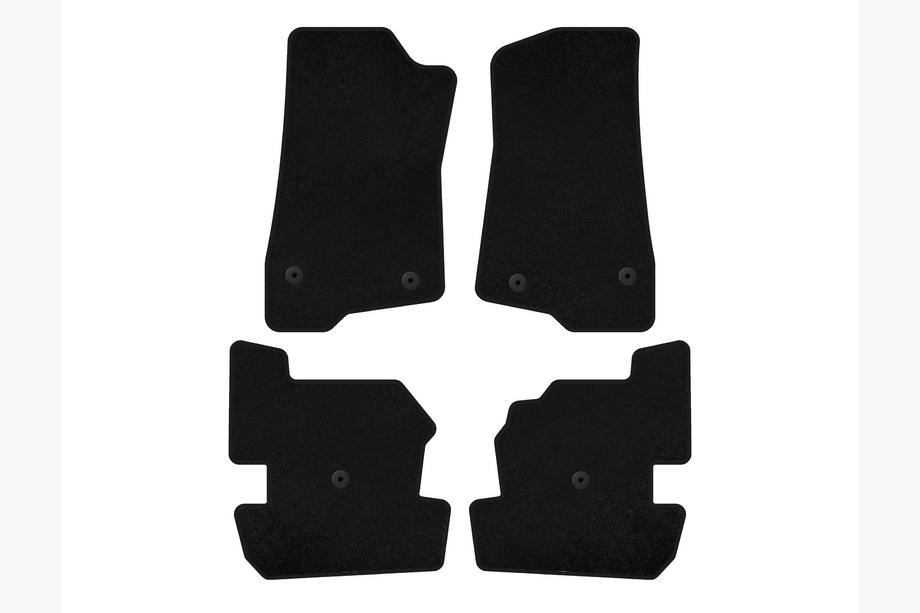 Jeep Wrangler 2018– Textiele automatten Deluxe (Zwart) Image