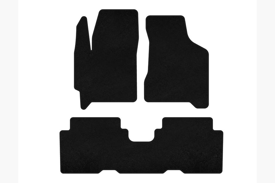 Kia Carens 1999–2012 Textiele automatten Deluxe (Zwart) Image