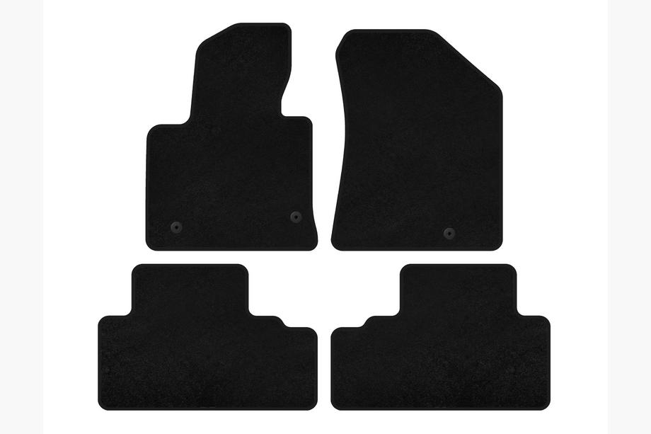 Kia Carens 2012– Textiele automatten Deluxe (Zwart) Image