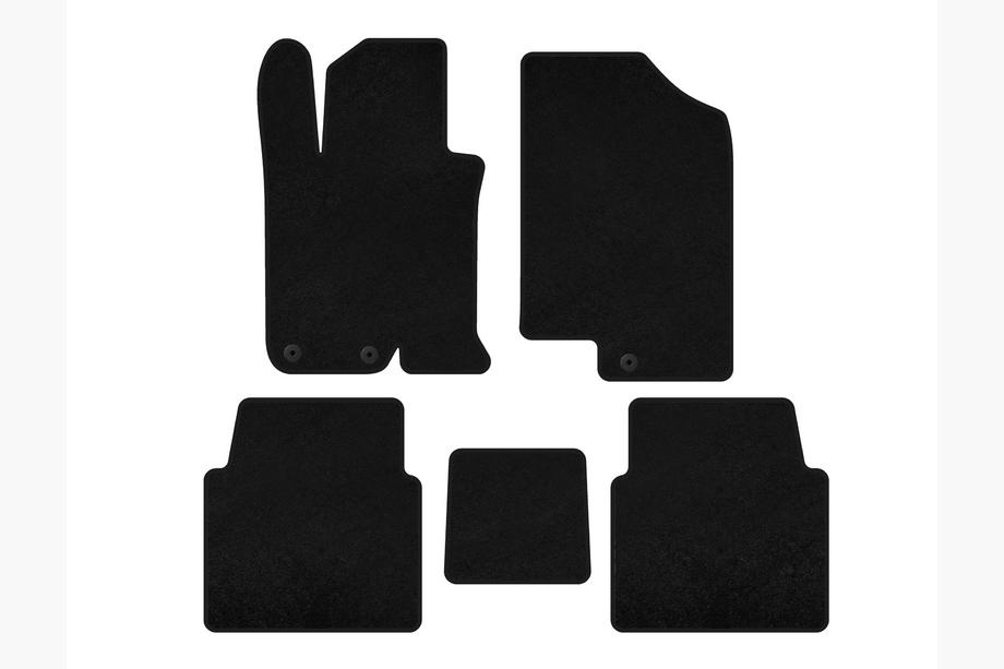 Kia Optima 2010–2016 Deluxe V-1 textiele automatten (SD, zwart) Image