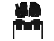 Kia Sedona 2014–2020 Deluxe textiele automatten (complete set, 8-zits, zwart) foto 1