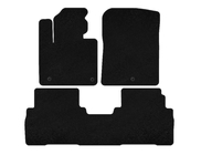 Kia Sorento III UM 2014–2020 Textielen matten Deluxe (2 rijen, 7-zits, zwart) foto 1