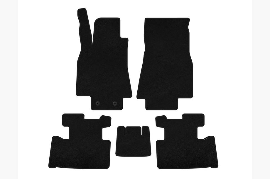 Mercedes A-class W169 2004–2012 Deluxe stoffen automatten (2004-2008, HB, 5-deurs, zwart) Image