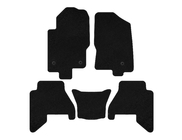 Nissan Pathfinder R51 2005–2014 Deluxe V2 stoffen automatten (2 rijen, zwart, 2010-2014) foto 1