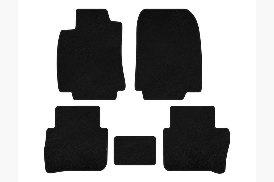 Nissan Tiida 2011–2014 Deluxe textielen automatten (HB, zwart) Image
