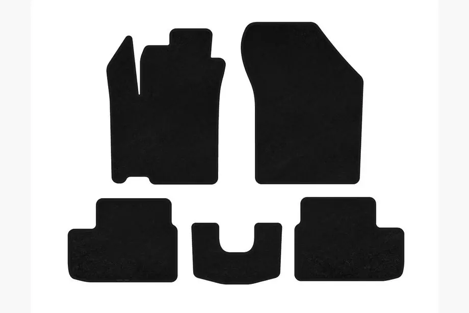 Opel Agila 2007–2015 Deluxe textielen automatten (HB, zwart) Image